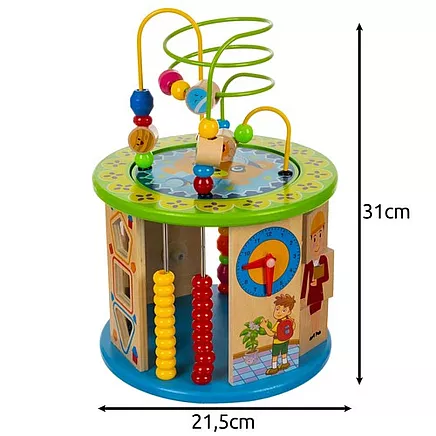Wooden educational cube Kruzzel 24670