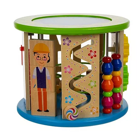 Wooden educational cube Kruzzel 24670