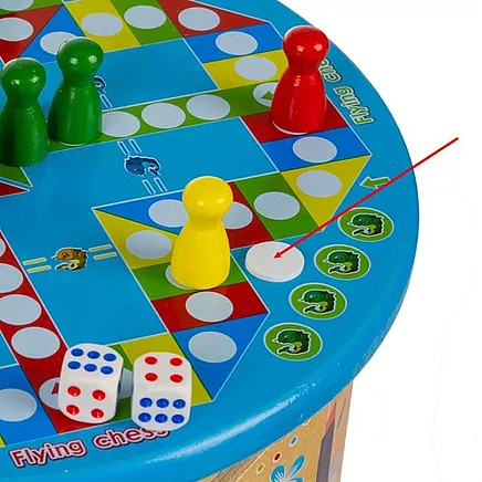 Wooden educational cube Kruzzel 24670