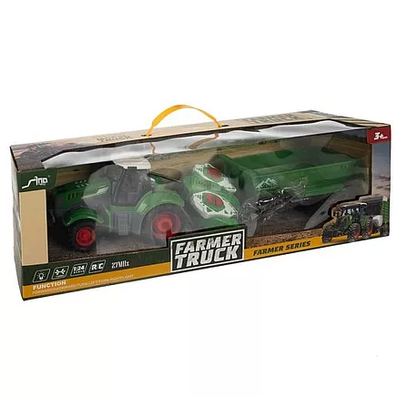 Radiovadāms rotaļu traktors Kruzzel 24850 ar piekabi pašizgāzēju