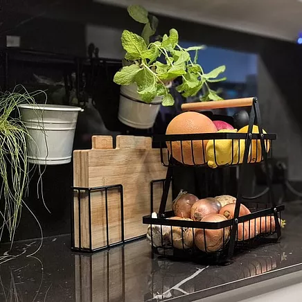 Ruhhy 24265 two-tier fruit/vegetable basket
