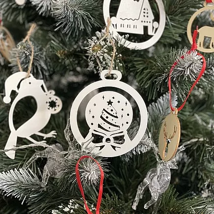 Wooden baubles - 20pcs Ruhhy