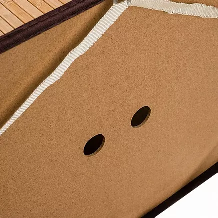 Bamboo laundry basket - two-chamber Ruhhy 24269