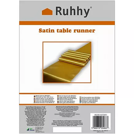 Satin table runner 900x36cm Ruhhy 25065
