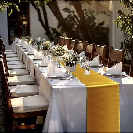 Satin table runner 900x36cm Ruhhy 25065