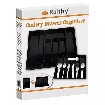 Plastic drawer insert/organizer Ruhhy 24748