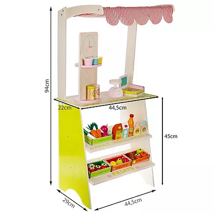Wooden stall with accessories Kruzzel 24888