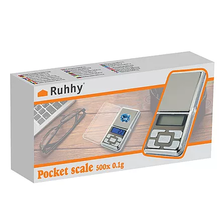 Pocket scale 500x 0.1g Ruhhy 24209