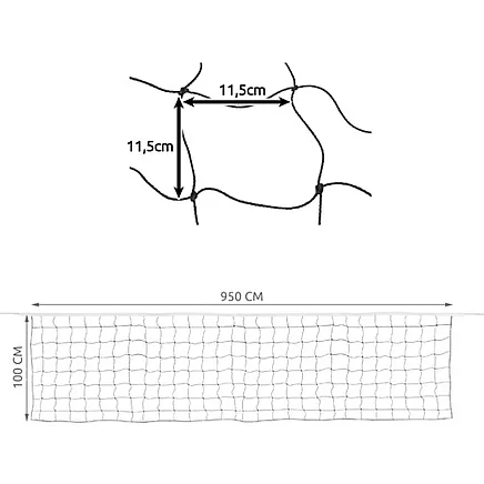 Volleyball net + bag 23427