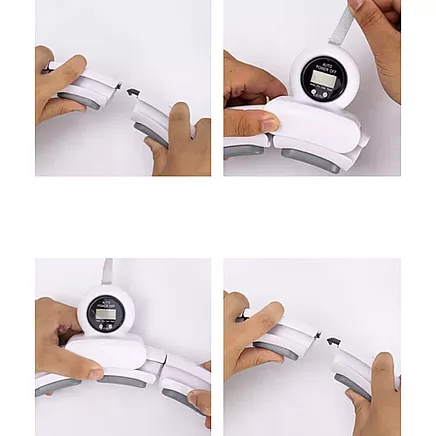 Viedais hula aplis ar atsvaru un skaitītāju Trizand 25254, balts