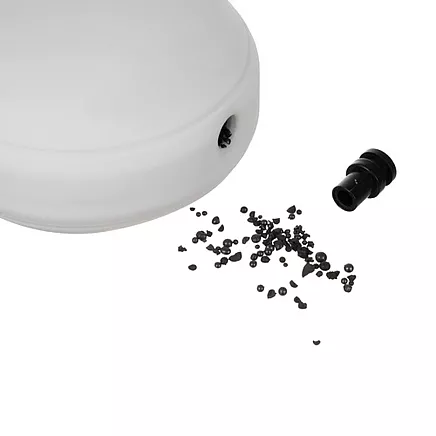 Viedais hula aplis ar atsvaru un skaitītāju Trizand 25254, balts