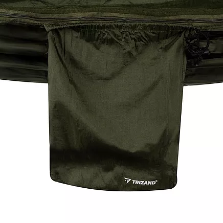 Tūrisma šūpuļtīkls ar brezentu un moskītu tīklu 260x140cm