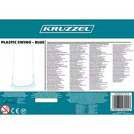 Plastic swing - blue 25446