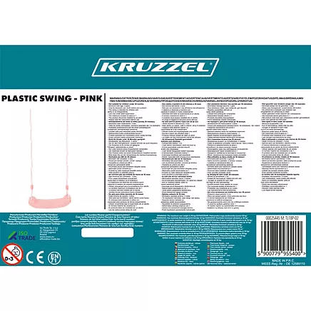 Plastic swing - pink 25445