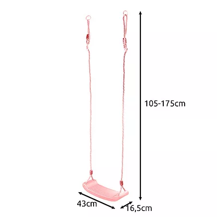 Plastic swing - pink 25445