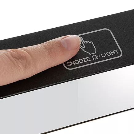 Elektroniskais LED modinātājs Izoxis 24736 ar snaudas funkciju, melns