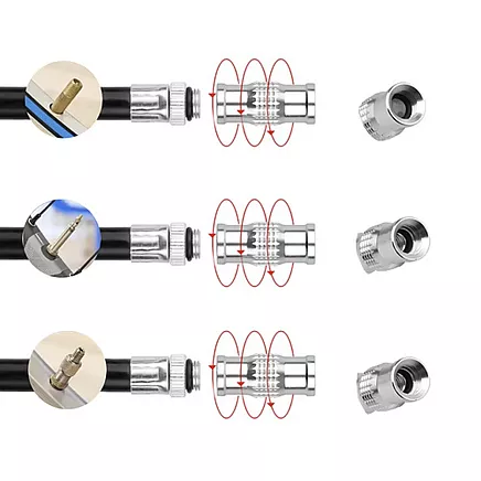 Trizand 25392 Rokas velosipēda sūknis ar rāmja stiprinājumu, 7 bar