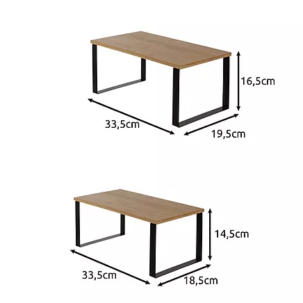 Bambusa virtuves plaukts - 2 gab. Ruhhy 25661