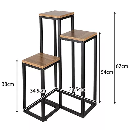 Ruhhy 25626 Ziedu Statīvs Puķu Plaukts, 67cm