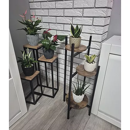 Ruhhy 25627 Ziedu Statīvs Telpaugu Turētājs Mājai un Birojam, 80cm