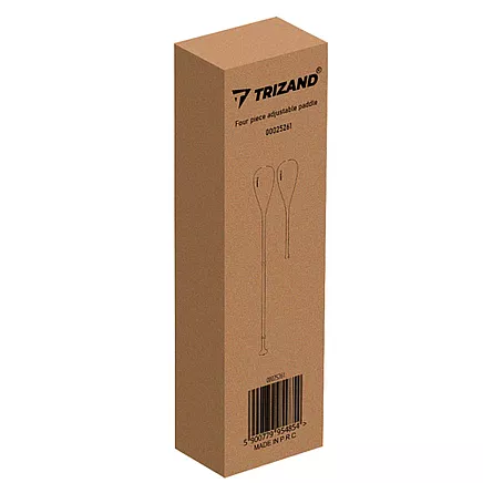 Regulējams 4 daļu airis 229 cm 2in1 Trizand, melns