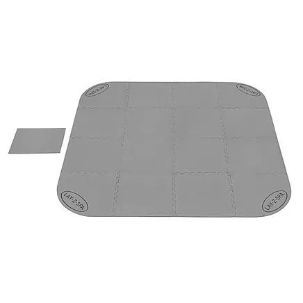 Bestway 60334 putu paklājiņš baseinam / SPA, 50x50 cm, 16 gab., pelēks