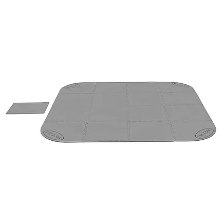 Bestway 60334 putu paklājiņš baseinam / SPA, 50x50 cm, 16 gab., pelēks