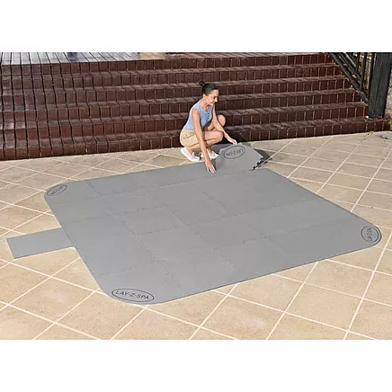 Bestway 60334 putu paklājiņš baseinam / SPA, 50x50 cm, 16 gab., pelēks