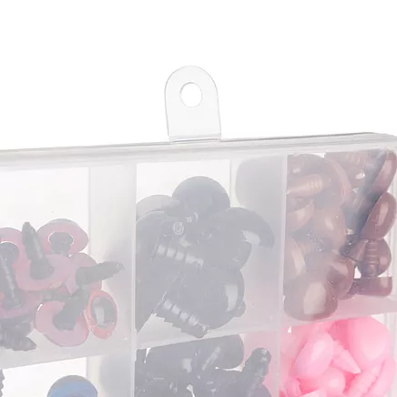 Drošības actiņas un deguntiņi rotaļlietām Maaleo 25761, 560 gab. komplekts