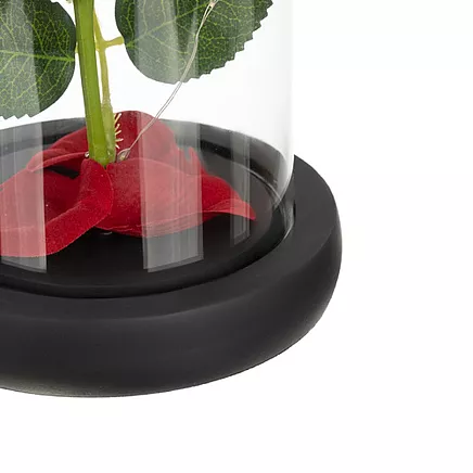 Mūžīgā roze stikla kupolā ar LED apgaismojumu Ruhhy 25682