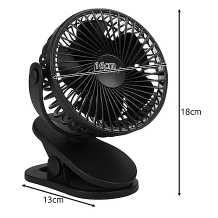 Black cordless fan Ruhhy 25567