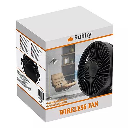 Black cordless fan Ruhhy 25567