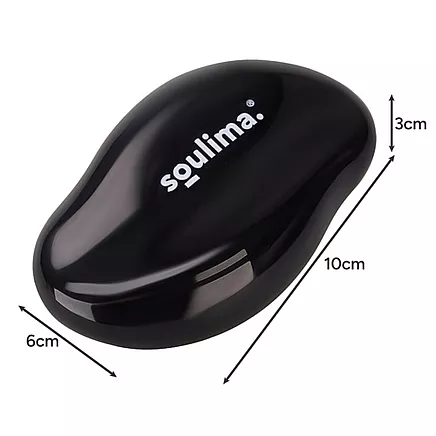 Kristāla pēdu vīle ar nano stiklu, 3D Soulima 25745, melna