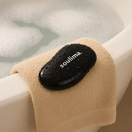 Kristāla pēdu vīle ar nano stiklu, 3D Soulima 25745, melna