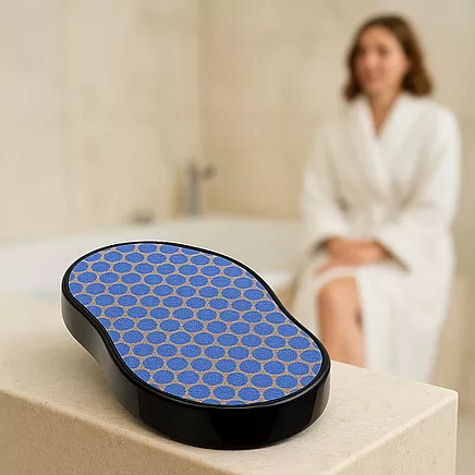 Kristāla pēdu vīle ar nano stiklu, 3D Soulima 25745, melna