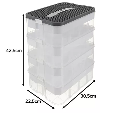 3 līmeņu kluču kaste un rotaļlietu organizators Kruzzel 25757