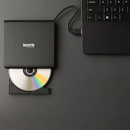 Ārējais CD DVD diskdzinis un rakstītājs Izoxis 26083, USB 3.0