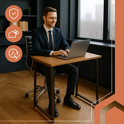 Saliekamais rakstāmgalds Ruhhy 26116, industriāls lofta stils