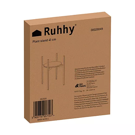 Stāvošs puķu statīvs Ruhhy 26049, metāla, 41 cm