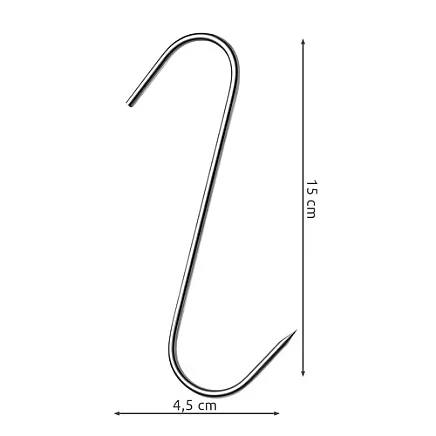 Smoking hooks - set of 15 Kaminer 25553