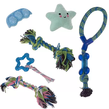Dog chew toy, tug - set 25384