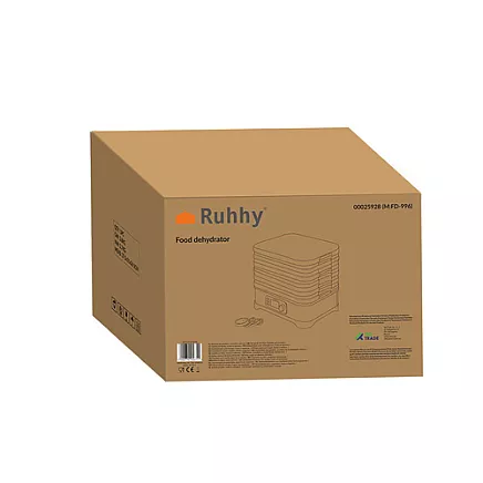 Augļu un dārzeņu žāvētājs Ruhhy 25928, 400 W, 10 L