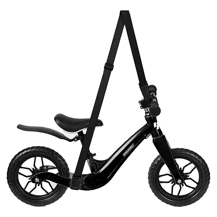 Bērnu balansa ritenis Kruzzel 25767 ar 12 collu riteņiem, melns