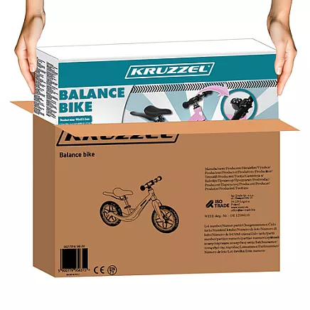 Balance bike pink Kruzzel 25768
