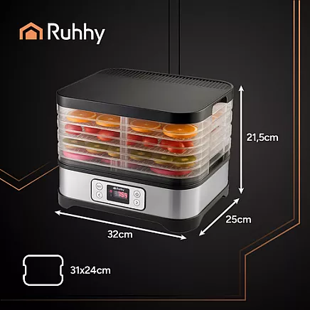Ruhhy 25929 Mushroom, Fruit and Vegetable Dehydrator