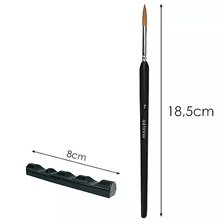 Mākslinieku otu komplekts Maaleo 26118, 11 gab. ar statīvu, melns