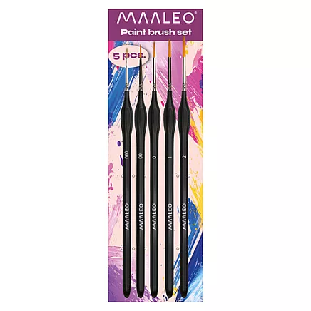 Mākslinieku otas Maaleo 26119 ar statīvu, 5 gab., melnas