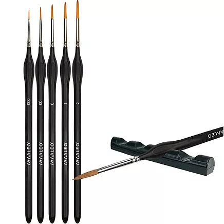 Mākslinieku otas Maaleo 26119 ar statīvu, 5 gab., melnas