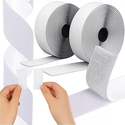 Self-adhesive Velcro white 5m x 2.5cm Ruhhy 25999