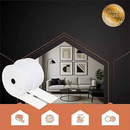 Self-adhesive Velcro tape 5mx5cm white Ruhhy 25807